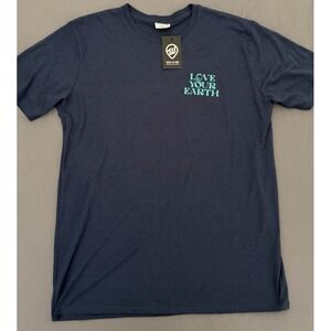 Where I'm From Shirt Mens Size XL Blue LOVE YOUR EARTH Graphic Short Sleeve New!